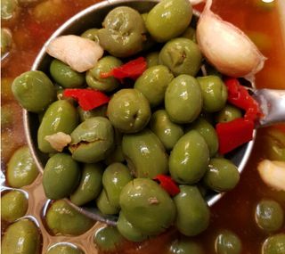 Aceitunas machadas 250 gramos