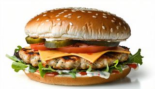 Chikenburger - medio con Svizzera 100 g