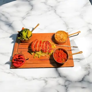 Brochettes saucisses de poulet
