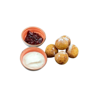 Mini papanasi cu dulceata visine