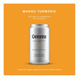 Ümmi Hard Kombucha Mango y cúrcuma 330ml