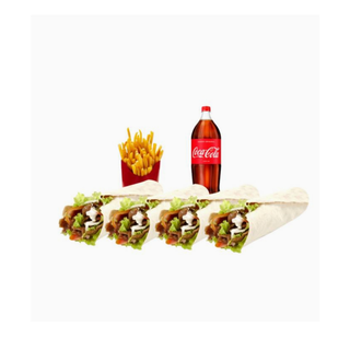 Menu 4 durum , patata , bebida 2L