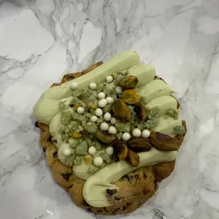 Crumble cookie con pistacchio e crumble al pistacchio