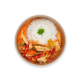 Czerowne curry z tofu