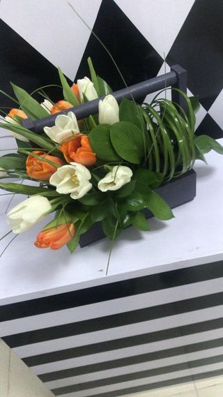 Композиция в ящике "Любимой"