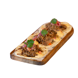 Tacos res al carbón