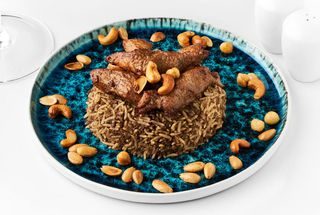 Ліванський плов з телятиною, індичкою,і горіхами