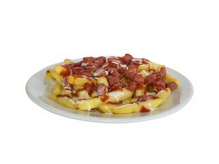 Salchicha con papas