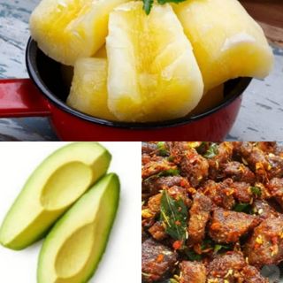 1/2 kg Special wet fried pork with boiled Cassava 