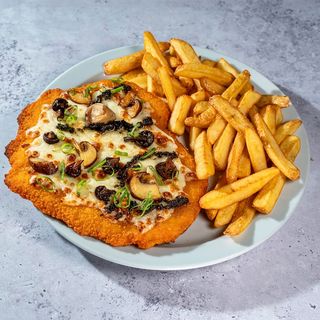 Milanesa de Pollo Setas y Trufas