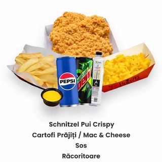 Meniu Schnitzel Pui Crispy