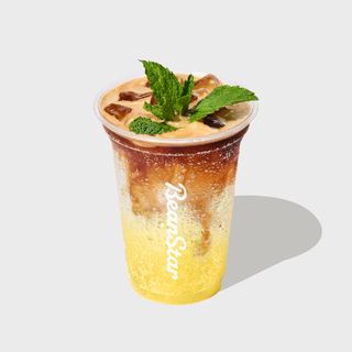 Sparkling pineapple & litsea iced coffee
