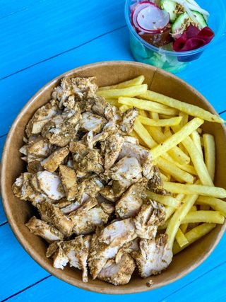 Mieso mieszane z frytkami  (XL)