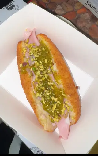 Crocche farcito Mortadella e Pistacchio