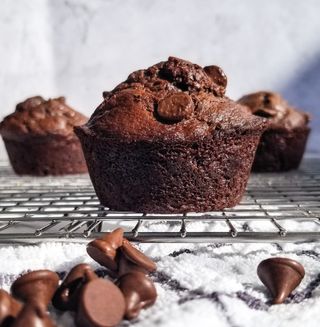 Brioșă cu ciocolată