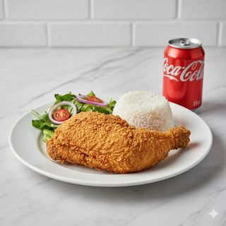 Menú 1/2 Pollo Broaster