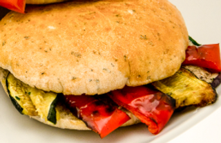 Panino specialità di verdure