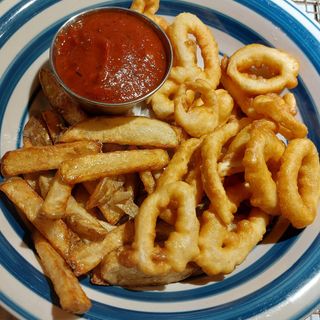 Calamari & fries menu 