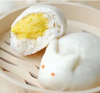 Pão com creme de ovo 3uni.