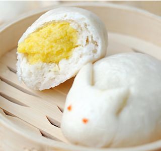 Pão com creme de ovo 3uni.