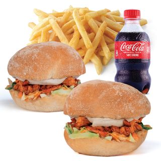 Juicy Value Burgers & Soda Combo 