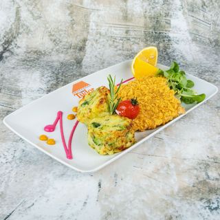 File de șalău in fulgi și cartofi cu broccoli gratinați