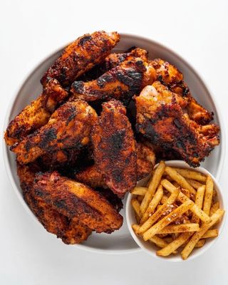 Grilled Peppered Chicken & Fries
