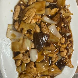 Porco com Cogumelos Chineses