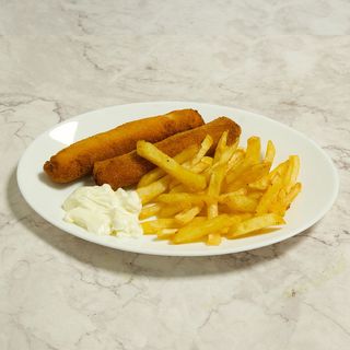 Flamenquines de Pollo con Jamón y Patatas