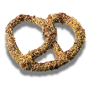 Precel z mleczną czekoladą i orzechami arachidowymi