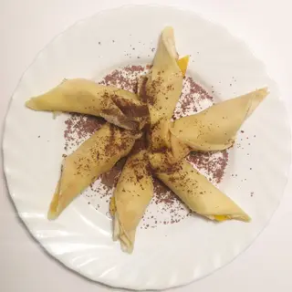 Млинці з бананами та персиками (200г)