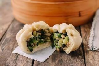 Veggie bao al vapore