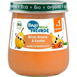 ფრეშ ფრაუნდ - პიურე მსხალი, ბანანი და სტაფილო /5თვ+/ 120გრ