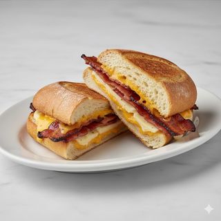 Bocadillo De Bacon + Queso