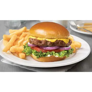 Cheese Burger and Chips