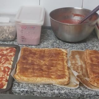 Pizza 4 Estaciones Sin Gluten (Mediana)