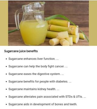Sugarcane lime Ginger juice.