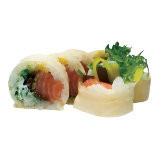 Tamago Łosoś grillowany z salsą orzechową