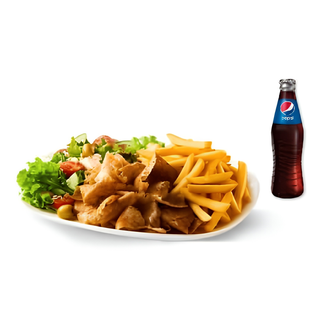 Talerz + pepsi