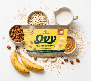 Oat overnight meal banana badem