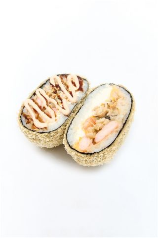 Суші-бургер з морським коктейлем