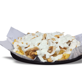 Patatas fritas con salsa