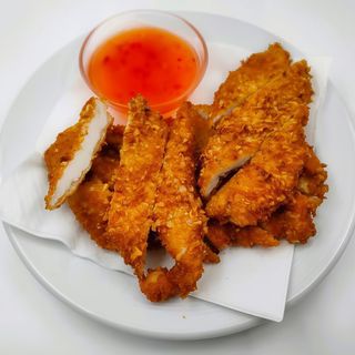 68. Pollo Frito Almendrado