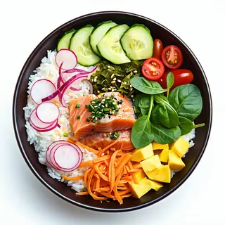 Poke Bowl de salmón
