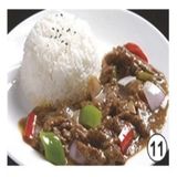 118. TERIYAKI TERNERA CON ARROZ BLANCO