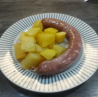 Butifarra a last iberica con patatas 1 uni