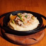 ძროხის სტროგანოფი კარტოფილის პიურეთი/Beef Stroganoff with mashed potatoes