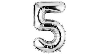 Balon foliowy 92cm srebrny 5