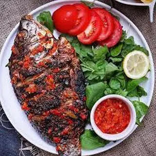 Grilled tilapia plate