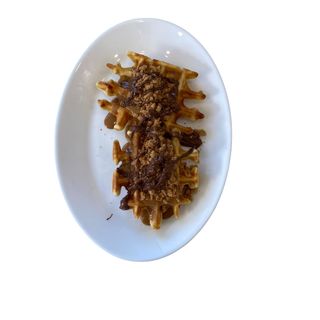 Gofre 17: Nutella, crumble de galleta caramelizada, galleta speculoos